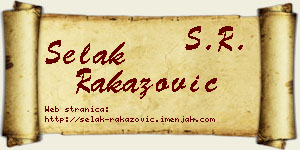 Selak Rakazović vizit kartica